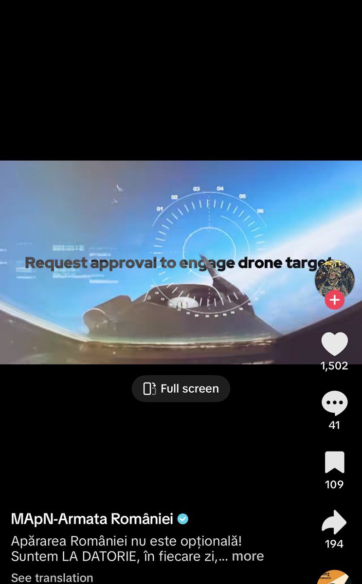 Liga7N's tweet photo. Adminul de Tiktok al armatei române cu like-uri interesante la comentariile de la editul cu evenimentul cu dronele înscenate https://t.co/CtnCRETUKs