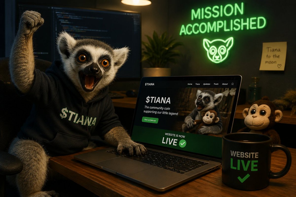 Tiana_solana's tweet photo. The official $TIANA website is finally LIVE! 💚
Come check it out and follow my journey. 🌿🐒

https://t.co/a7uSKUdmSh https://t.co/VE4BMaLhaK