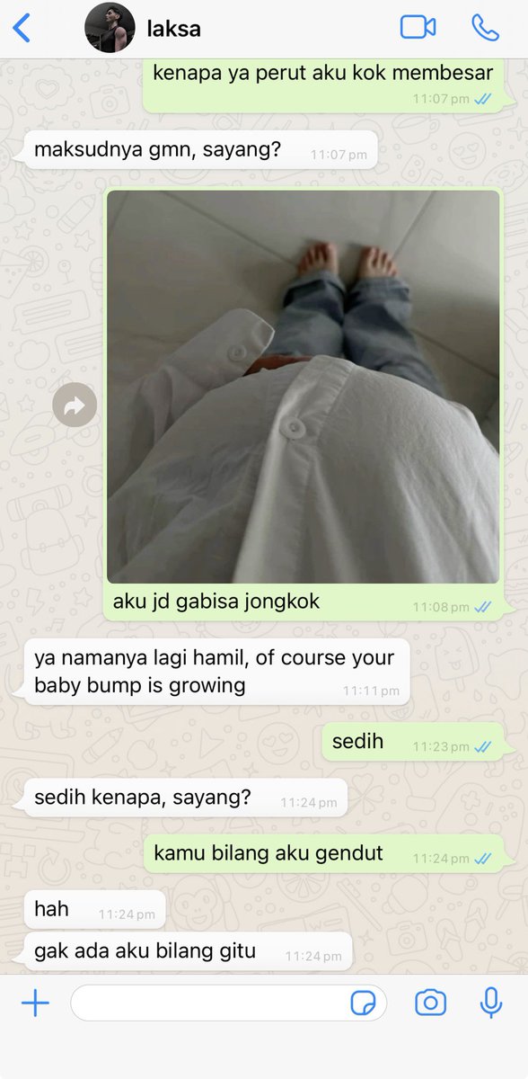 filtertale's tweet photo. sesuai keinginan warga, inilah apa yang terjadi kalo aruna hamil [what if laksaruna] https://t.co/cfXewTFSJg