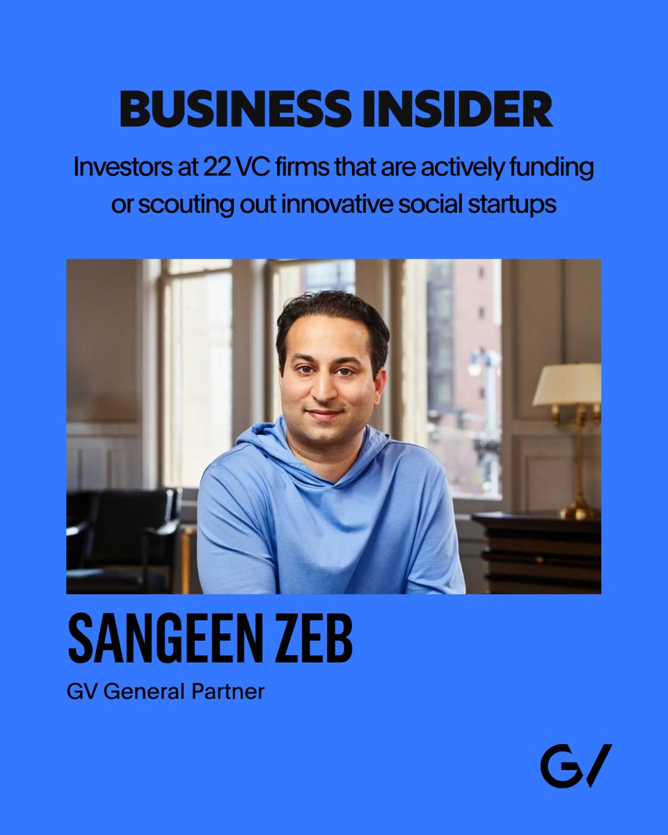 GVteam's tweet photo. "Standout founders are a study in contradictions." It's a belief that's shaped many of Sangeen Zeb's investments, from @thecosmos, Dollhouse Labs, and @mother__tech.

Excited to see @businessinsider covering the VCs actively investing in startups right now, and even more excited about the consumer companies being developed!