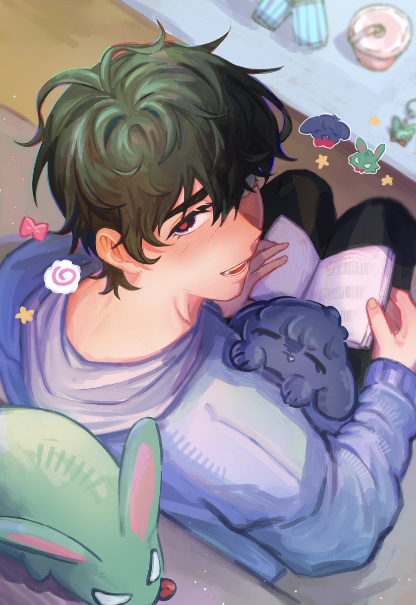 MeikyuK's tweet photo. Actor au Ivan with his bunnies? 
#alnst 
bunny idea from @riryaaaaa https://t.co/BmzTgTR9DW