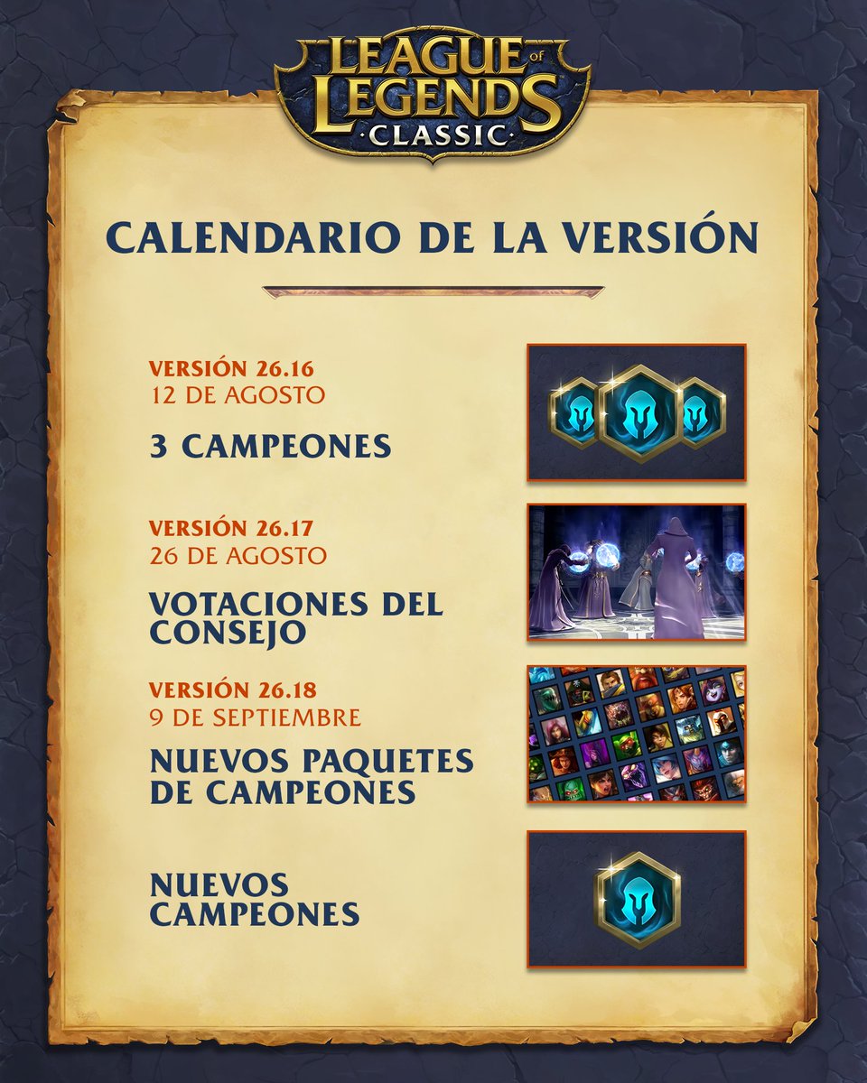 lol_es's tweet photo. Empezad en LoL Classic con 60 campeones y echad un vistazo a lo que está por venir 👀 https://t.co/EzbF2Ob2mM