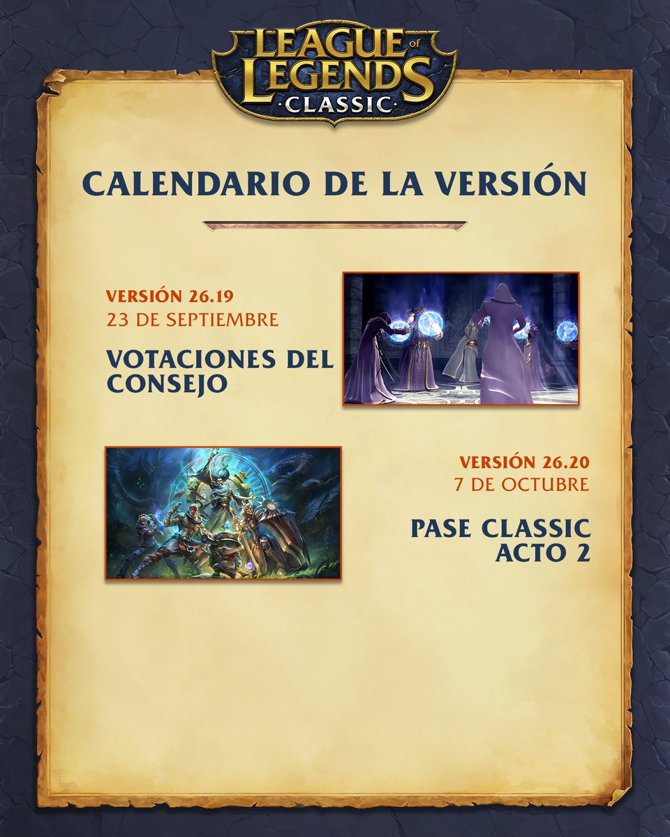 lol_es's tweet photo. Empezad en LoL Classic con 60 campeones y echad un vistazo a lo que está por venir 👀 https://t.co/EzbF2Ob2mM