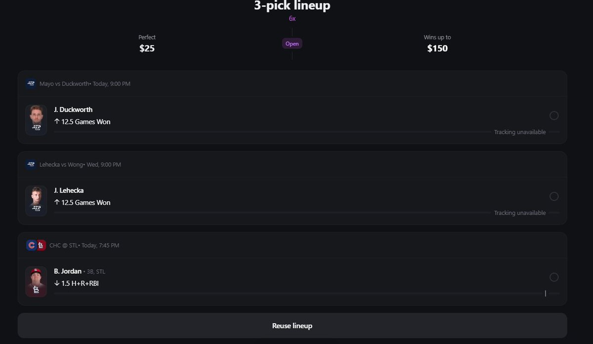 EVBettors's tweet photo. Betrslip locked in 🔒

J. Duckworth Over 12.5 Games Won
J. Lehecka Over 12.5 Games Won
B. Jordan Under 1.5 H+R+RBI

Locked in by @DegenerateDave1

Like if you're tailing ❤️

Breakdown below 👇 https://t.co/istGUs2ccd