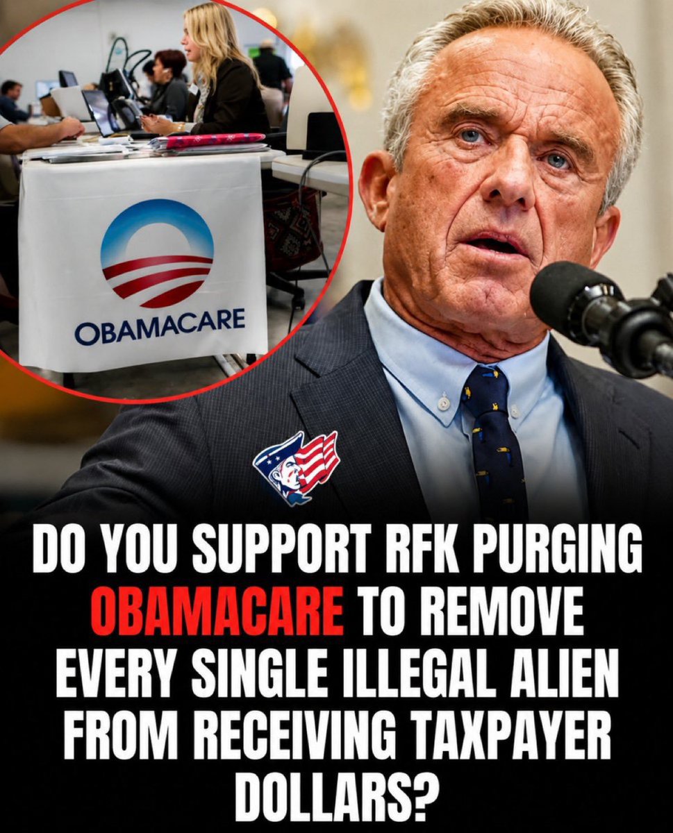 PoliticsARC's tweet photo. Americans are struggling to afford healthcare while illegal aliens receive benefits. Do you support RFK ending this?

Repost and Follow❤️ https://t.co/P32SxIFJrK