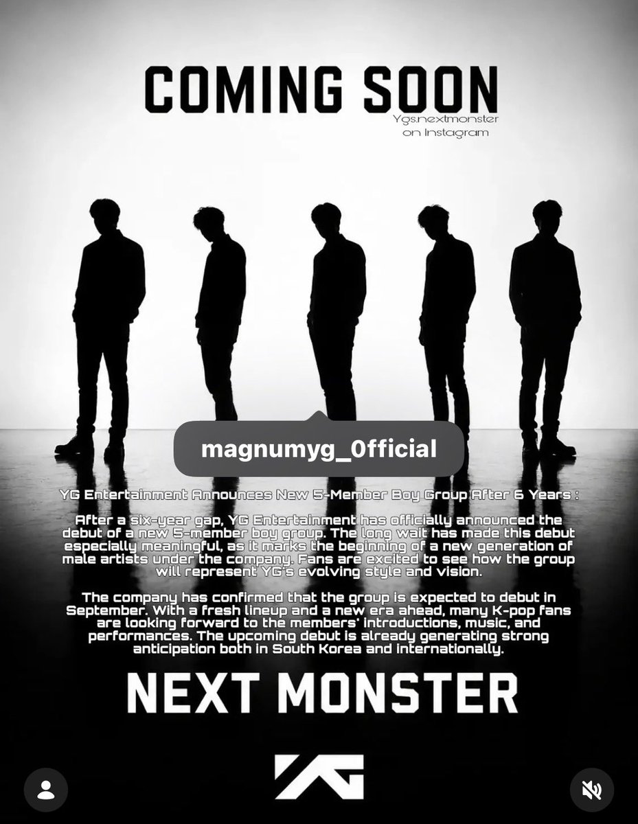 xoxo_kima's tweet photo. YGが6年ぶりに5人組ボーイズグループを発表！9月デビュー予定✨️ https://t.co/wgDPy5Yqk4