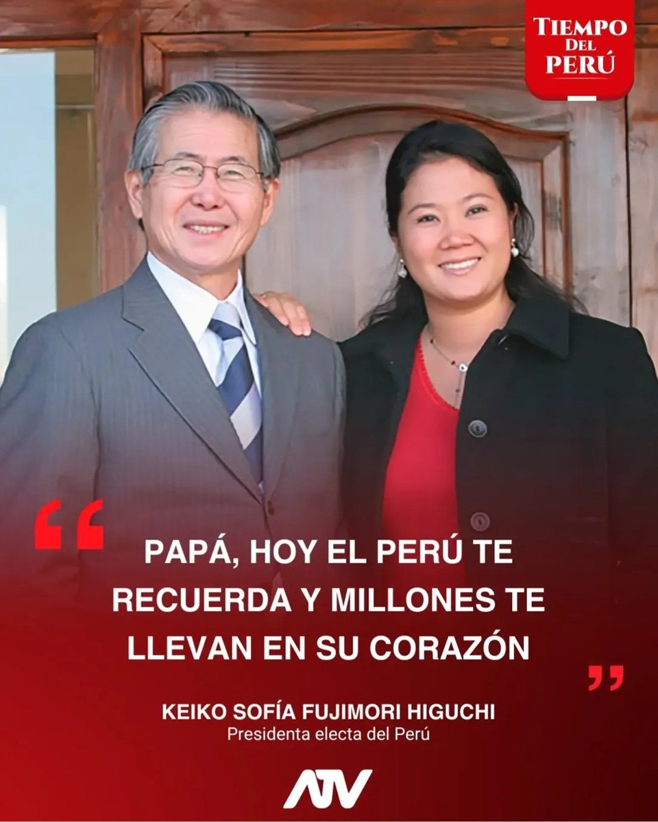 NickyMarquez1's tweet photo. Hoy es un día histórico: tras años de cañumnias y persecución nuestros queridos hermanos del Perú reivindican la gran labor del estadista Alberto Fujimori por intermedio de su hija @KeikoFujimori: BUENA SUERTE!!!!! LA DERECHA AVANZA EN LATAM CARAJO!!!!!!!!!! https://t.co/7W3zKme6Rf