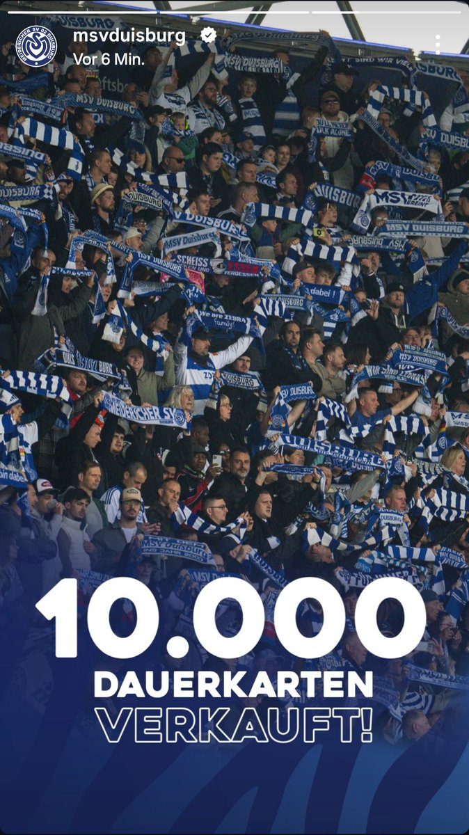Darijouu's tweet photo. MSV verkauft 10.000 Dauerkarten

In der Abstiegssaison hatten wir einen Schnitt von 12.000

Was die letzten 2 Jahre mit diesem Verein passiert ist einfach nur noch heftig https://t.co/RKJo5rRFsz