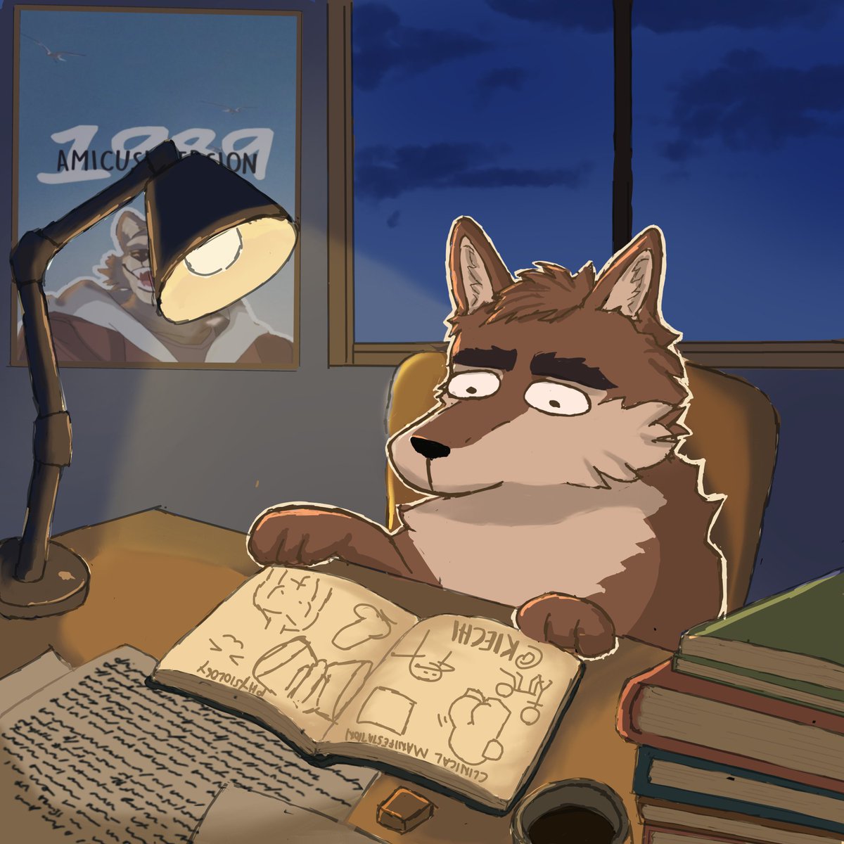 drmwevrs's tweet photo. Finally opened my notes to study for exams...

Turns out they're 90% sketches and 10% actual notes. 😭

At this point, I think my grades are as unfinished as my drawings.🤡 

#furry #furryart #fursona #anthro #digitalart #artshare  #examweek https://t.co/BUIEoTmnq3