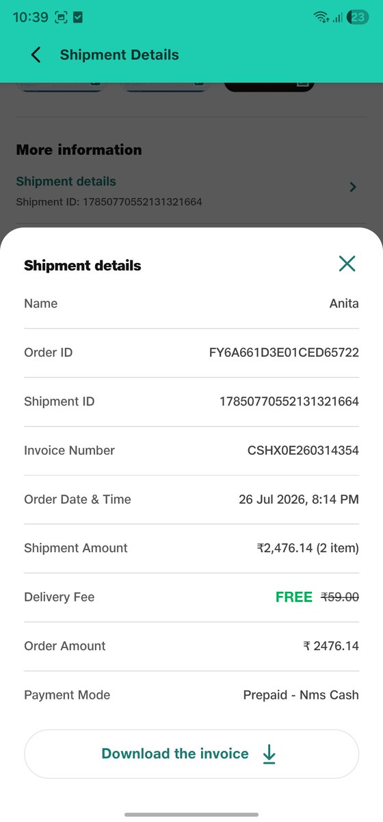 JigneshDamani4's tweet photo. @NetMeds Again disappointment from netmeds, i have placed order on 26th Jul 2026 and suppose to receive on 28th Jul 2026 but right now when i tracked my order than came to know that still it is not dispatched. What the hell is this ? https://t.co/VR5fIX7kpL