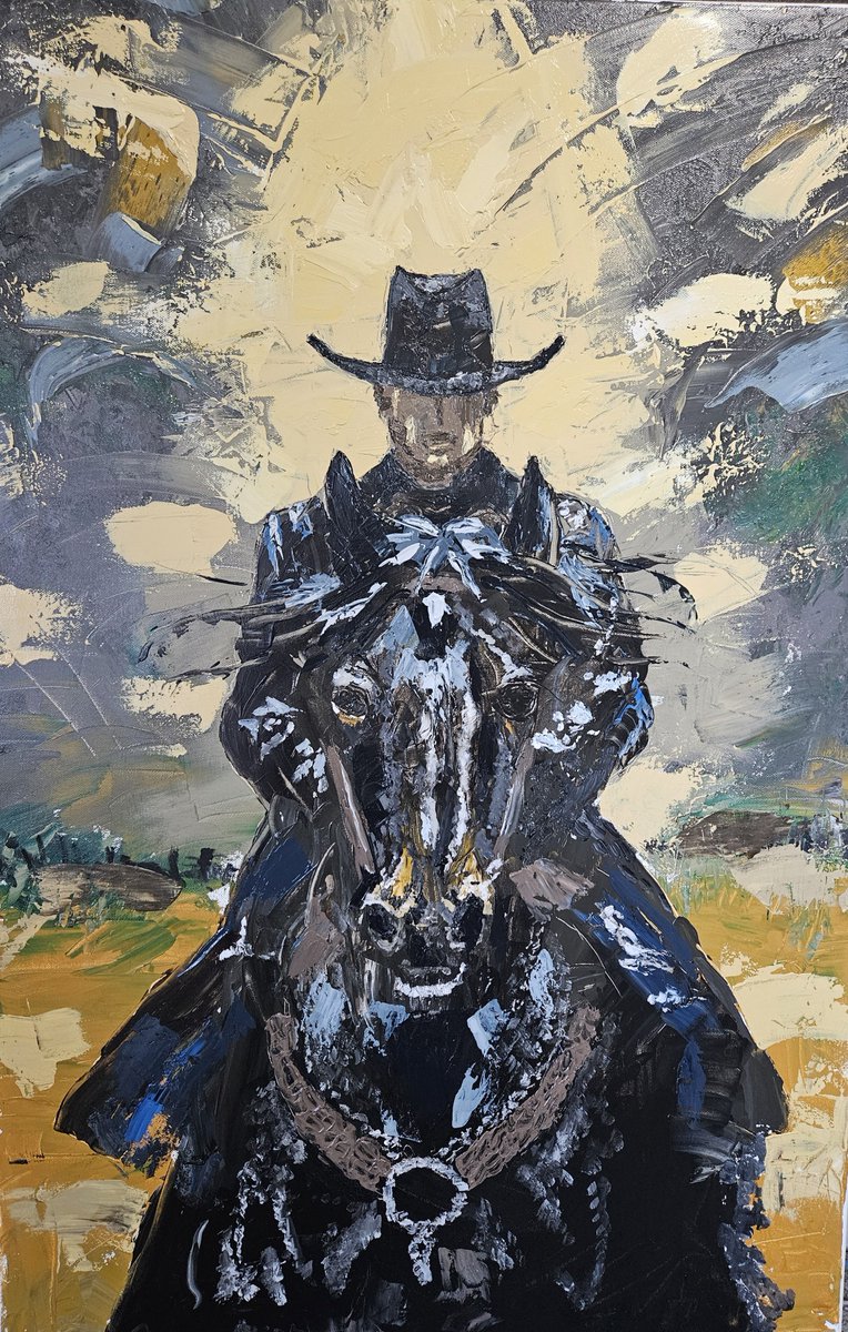 kraeze's tweet photo. 30 years away from the brush. Back at it now, still learning.

"Blessed are the Meek" — not the absence of strength. The choice not to use it until you have to. https://t.co/p6H4fZdkEf