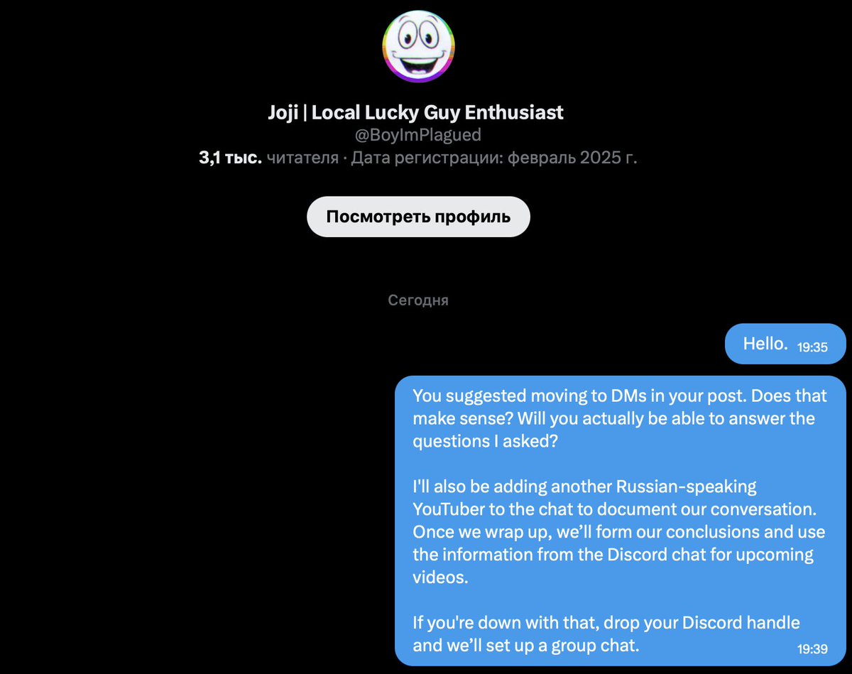 dendikbro's tweet photo. Hey everyone, it’s been a while—I was waiting for Joji to respond to my video.

He replied saying his DMs are open and that he’s ready to talk. Well, I’ve just reached out to him in DMs. 

@BoyImPlagued https://t.co/JvpcjcJ7yf