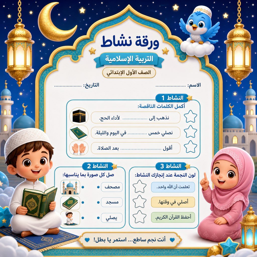 SndsBd1252's tweet photo. 🚀 هل تتخيل تحويل صفحات الكتاب المدرسي إلى تجربة تعليمية تفاعلية ممتعة؟

بدلاً من الصفحات التقليدية، تصبح الدروس مليئة بالألعاب، والتلوين،

  البرومبت الاحترافي بالتعليقات 👇
#تعليم_أطفال #تصميم #برومبتات #ذكاء_اصطناعي #viral https://t.co/oGtaKKXFfi