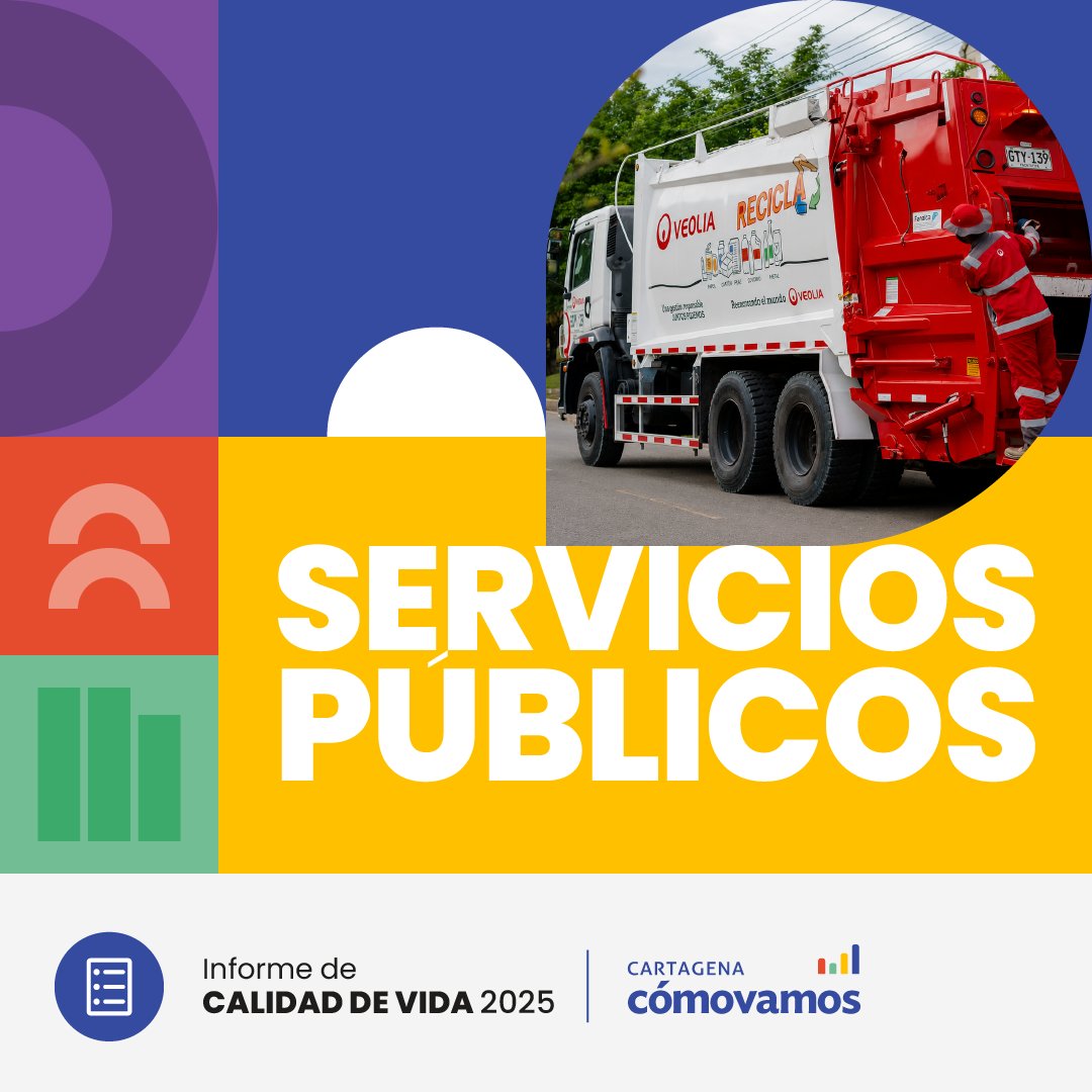 Veolia_Co's tweet photo. En el más reciente informe de "Calidad de Vida 2025 - @CgenaComoVamos"  se destacan avances importantes en la prestación de los servicios públicos de #Agua y #Aseo y desde @VeoliaColombia nos sentimos orgullosos de ser parte de esta historia: 

🧵 https://t.co/j8AQjBZscO