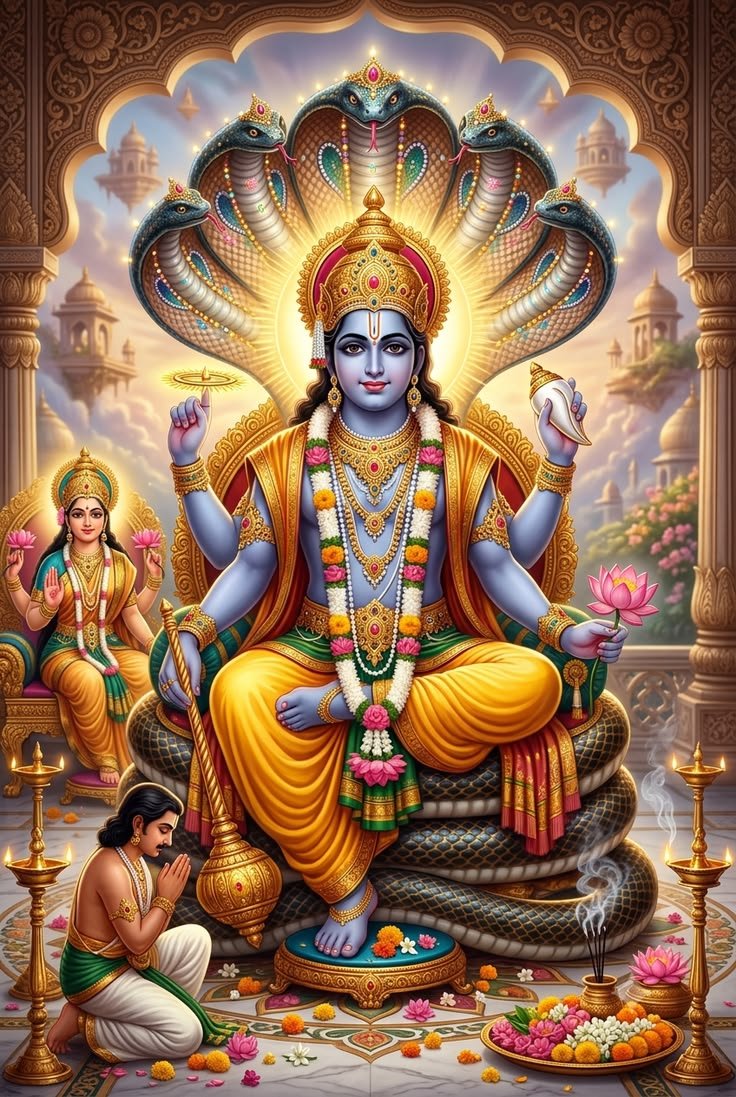 Ayushi_Gupta223's tweet photo. जहाँ धर्म का सम्मान होता है, वहाँ भगवान विष्णु का आशीर्वाद सदैव बना रहता है। https://t.co/T9W90pVXro