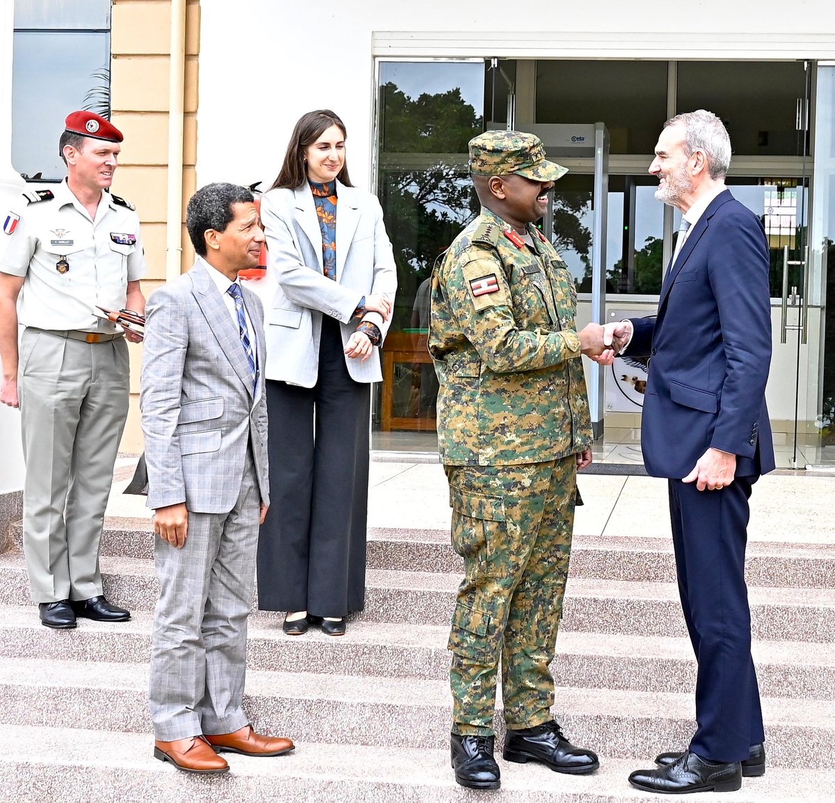 HonAnkunda's tweet photo. Behind every smile is a stronger partnership. Gen. @mkainerugaba’s commitment to diplomacy continues to deepen Uganda’s relations with friends across the world. https://t.co/7gKXNjOG72