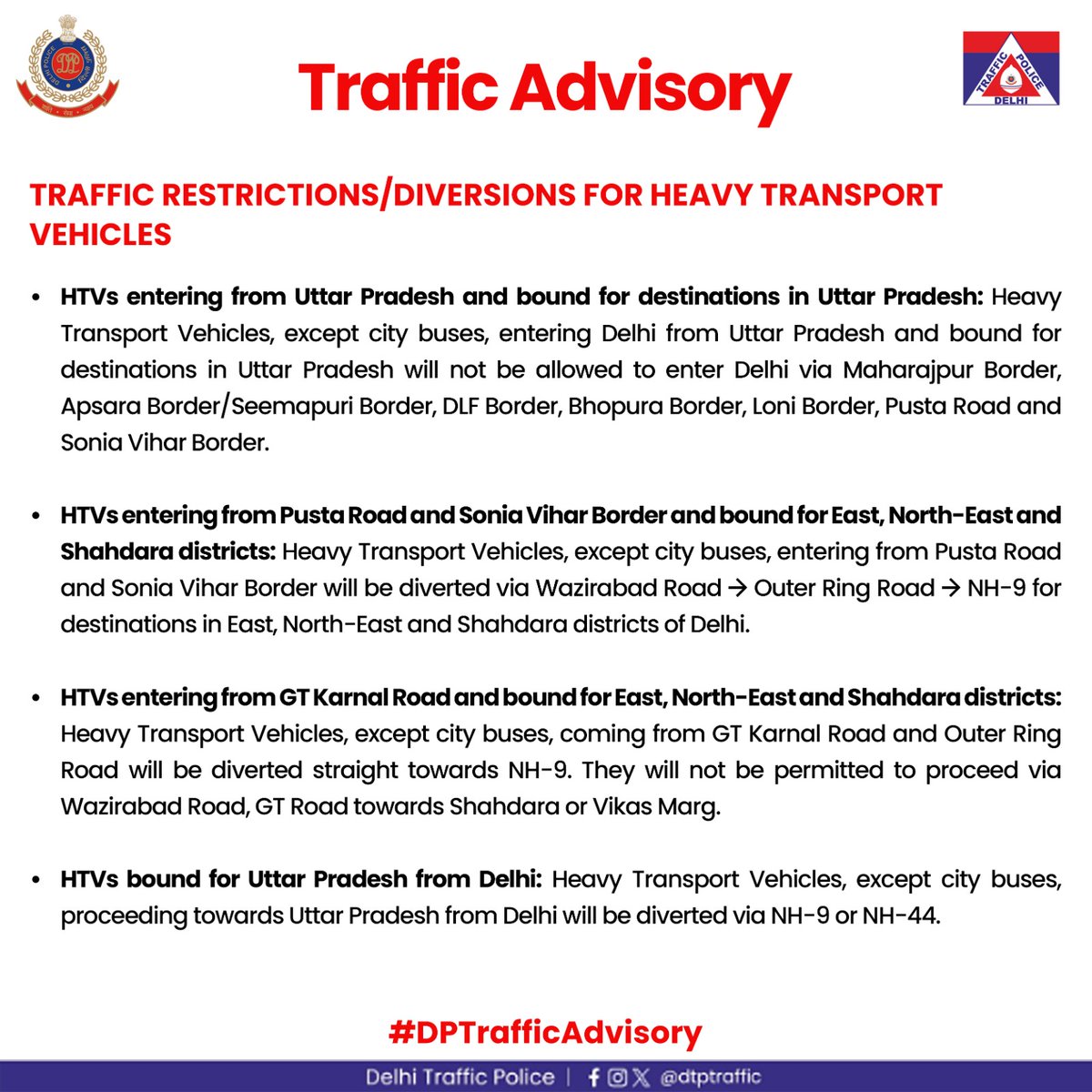 dtptraffic's tweet photo. Traffic Advisory | Kanwar Yatra–2026

Traffic restrictions and diversions will be in place across parts of Delhi during the Kanwar Yatra. Commuters are advised to plan ahead, avoid affected routes and follow traffic directions for a smooth and safe journey.

#DTPUpdates https://t.co/1CyRYcdhex