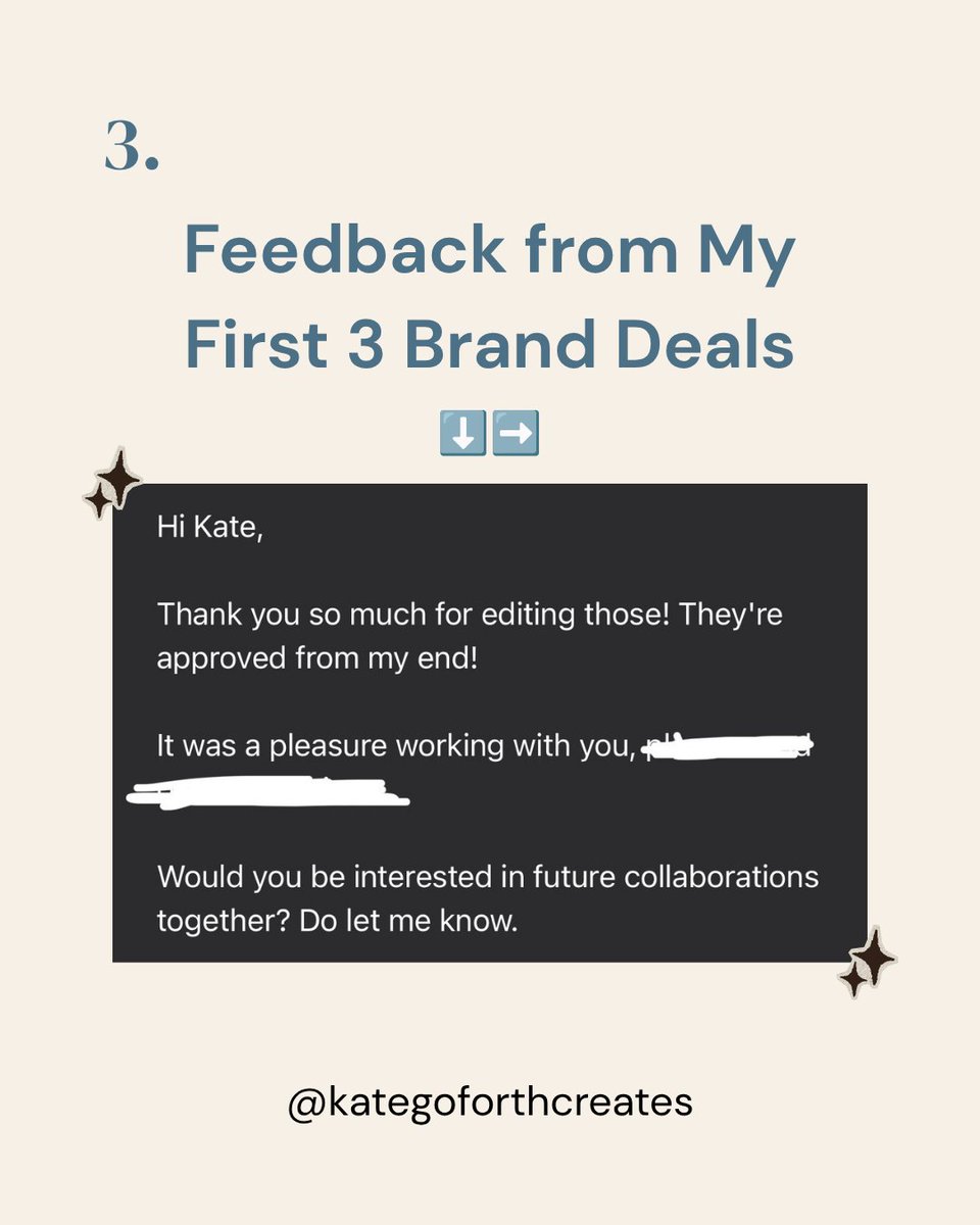 kgoforthcreates's tweet photo. The reviews are in for my first three UGC collabs! 👀⤵️ If you're a brand looking for a Gen Z creator to promote your product, email me at kategoforthcreates@gmail.com. Let's create something your audience will love 💙
#ugccreator #ugcjourney #ugcreview #ugccontentcreator https://t.co/iRuvWjnNkW