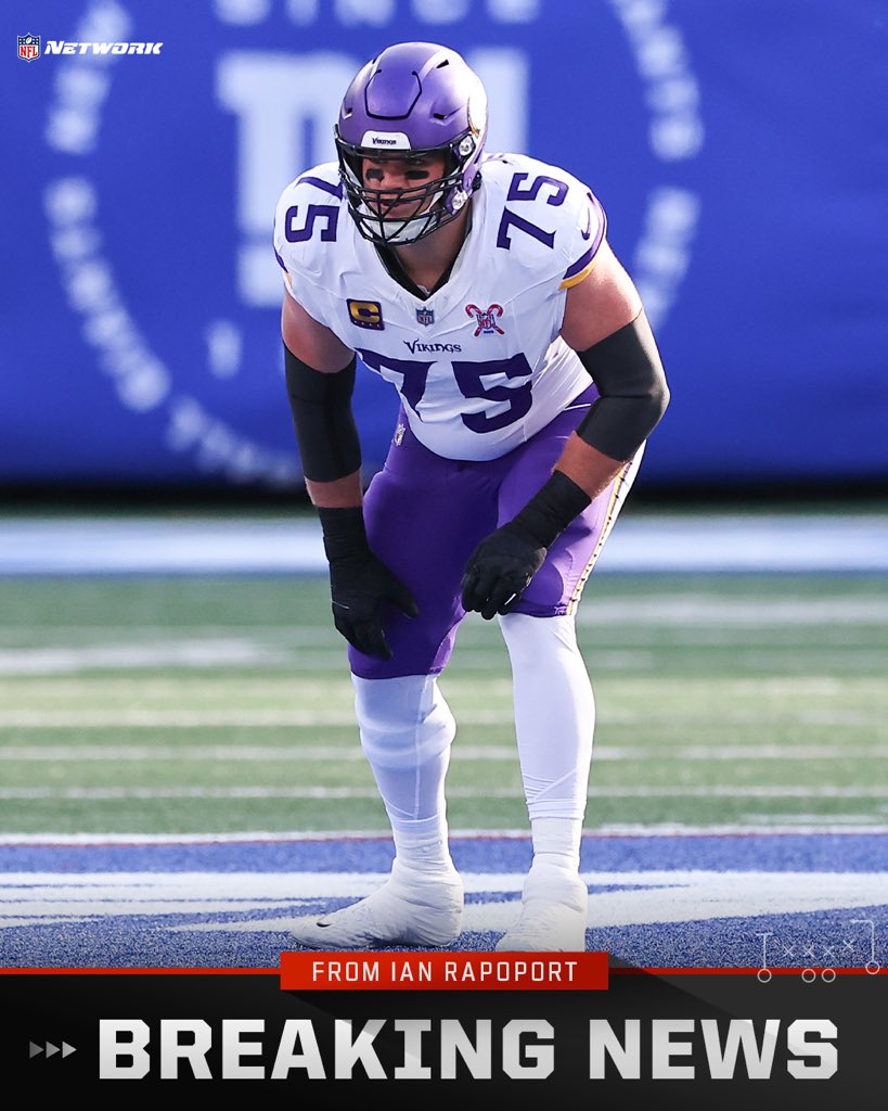 RapSheet's tweet photo. The #Vikings have signed veteran OT Brian O'Neill to a contract extension. https://t.co/iBhFbTamj5