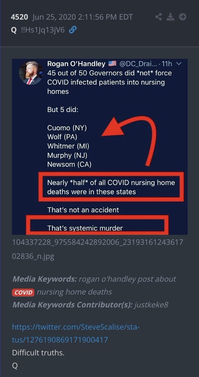 JoeLange's tweet photo. Everything is planned and timed.

Are you ready for the next ACT?

Fauci is being placed on “center stage.”

There’s a reason this is happening now, months BEFORE the midterms.

The American people are about to be completely FOCUSED on the Covid FRAUD pushed by Fauci.

Congress is playing their vital role in this WAR.

1) Exposure.

A “bullhorn” for the American people finally exposing the truth.

2) Evidence.

Submitting “evidence” into the record for coming prosecutions.

But don’t miss all the “table setting” that has happened BEFORE Fauci is forced to testify.

There’s a reason why Trump, the DOJ and acting DNI Pulte have been dumping “evidence” of the stolen election in 2020, leading up to Fauci’s testimony.

Everything is connected.

When the American people learn the truth about Covid, by comparing Fauci’s “actions” and public statements with his secret private diary compilations, they are going to be outraged.

The American people’s ANGER is going to be FOCUSED on Fauci.

He bragged in his diary about his “celebrity status” and how easy it was to manipulate the shutdowns.

And now he’s going to become even more famous, as the face of the biggest FRAUD ever forced on the world and all the destructive Covid policies.

But Covid is just the DOORWAY to something much bigger.

As the Covid lies get fully exposed, more declassified “evidence” of election fraud in 2020 will be revealed.

Connecting Fauci’s fraudulent Covid scare, with the conspiracy to FORCE nationwide “mail-in ballots,” in order to steal the 2020 election, is what is being rolled out BEFORE the midterms.

Expose Fauci and the Covid lie.

Then expose the nationwide “mail-in ballot” conspiracy to steal the presidential election.

All part of the same conspiracy.

All acts of TREASON.

The Fauci exposure will open the door to two important things.

1) bringing down the corrupt medical/scientific industrial complex.

2) removing the nationwide democrat election fraud system.

5 democrat governors “knowingly” FORCED elderly Covid patients into “nursing homes” instead of hospitals, which increased the “death count” to promote nationwide FEAR.

Fauci and the democrats NEEDED a high death count in order to promote FEAR and mandate nationwide “mail-in ballots.”

They knew they couldn’t win the election without nationwide fraud.

The media helped Fauci promote the FEAR.

And suddenly all the leftwing media refuses to talk about the Fauci diary.

Why?

They were “knowingly” complicit in both the Covid fraud and the stolen election in 2020 and are hoping this Fauci story will quickly pass.

But this story is about to get much bigger.

Fauci got a Biden pardon.
He thinks it’s actually valid, which FORCES him to testify.

TRAP.

He will testify and be vilified.
Biden is ALREADY a millstone around the democrats neck and Fauci is about to become another millstone.

And when the 2020 election is PROVEN to have been stolen, Fauci’s “pardon” will become illegitimate and worthless.

There is a sealed indictment with his name on it.

Same with some of the complicit media members.

How’s Jake Tapper sleeping these days?