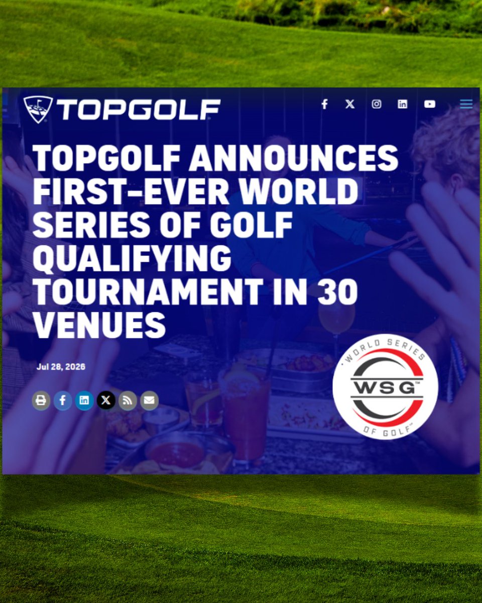 WorldSeriesGolf's tweet photo. Industry-Leading Sports and Entertainment Platform to Host Satellite Series in 30 Venues and National Championship in Scottsdale For a Chance to play in the WSG Championship and $250,000 Prize  https://t.co/qyGeUF1vHO https://t.co/4QhK4RC3Sk