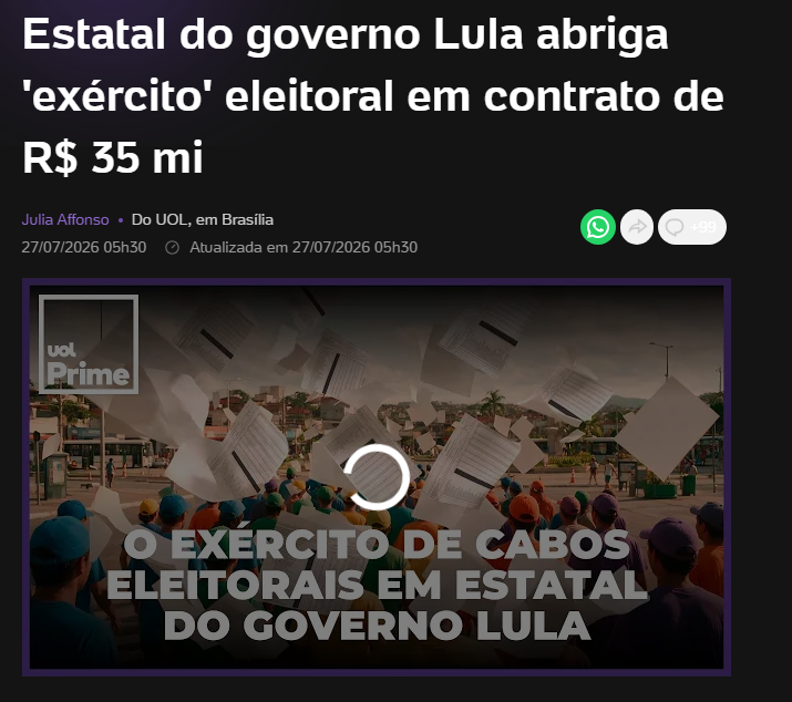 RicardoBerezin's tweet photo. - Claudio Castro foi cassado em função de um esquema que envolvia Fundação Ceperj, UERJ e a contratação de mais de 45 mil funcionários fantasmas para ajudar na campanha eleitoral

- Sim, 45 mil funcionários fantasmas. Um exército

- Com Lula na presidência, tudo mudou. Agora o esquema envolve UFRJ e a estatal PortosRio, sob influência de Waguinho, pré-candidato a senador

- A PortosRio firmou um convênio de R$ 35 milhões com outra universidade, a UFRJ. O valor, oficialmente destinado a pesquisas e cursos de capacitação, tem sido utilizado para remunerar centenas de pessoas ligadas a grupos políticos

- O acordo com a UFRJ, fechado sem licitação, prevê o repasse da verba em três parcelas até setembro deste ano, mês anterior às eleições. Coincidência