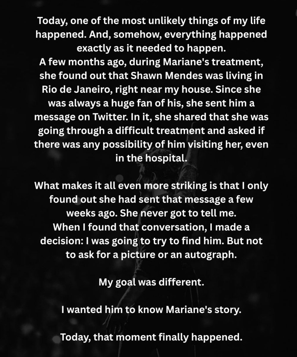 ShawnUpdates08's tweet photo. A fan shared the emotional story behind his meeting with Shawn Mendes in Rio de Janeiro.🥹🥹🤍 https://t.co/3pkGOF3GVh