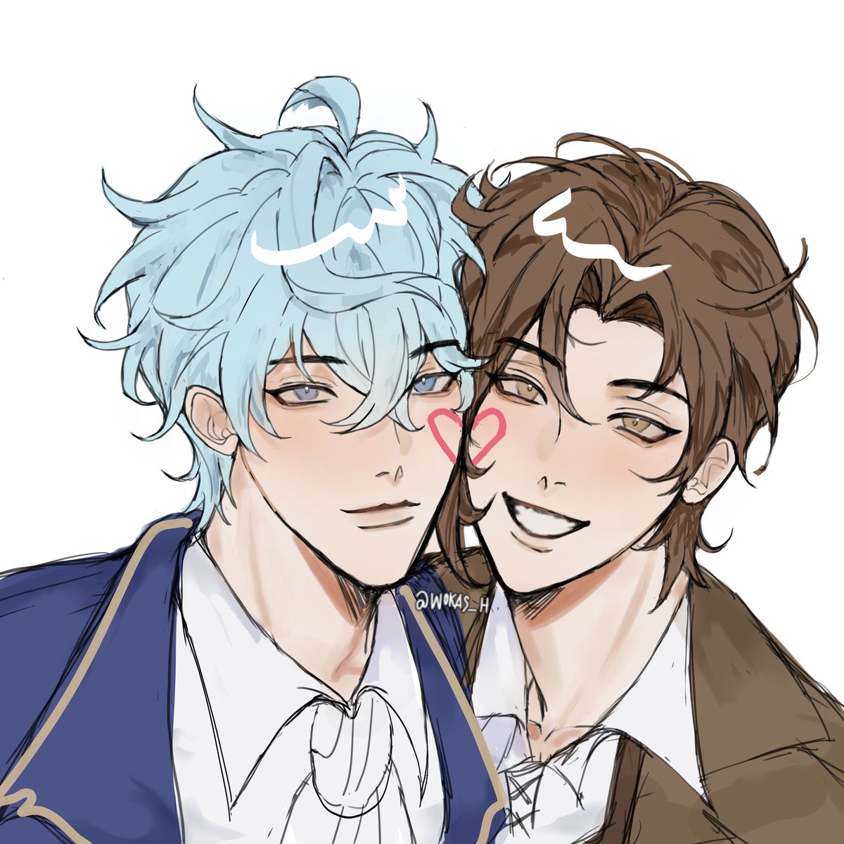 wokas_H's tweet photo. I finally had the time to finish reading TGED. I got a bit emotional and had to draw to cope TT

#JavierLloyd
#TGED #역영설 https://t.co/ZtpRm85GHG