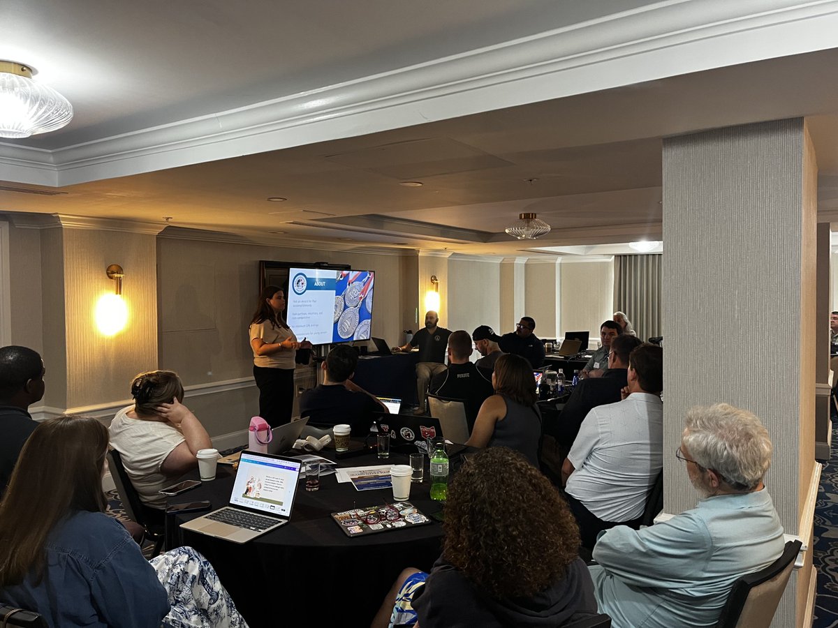 CSPANClassroom's tweet photo. After a fun (and tasty) reception yesterday evening, our 2026 #CSPAN Summer Educators' Conference attendees spent today hearing from our team about @CSPAN's video library, social media, and @StudentCam competition. We also welcomed special guests Eric and Lydia from @theaward! https://t.co/BG3UmWMIZf