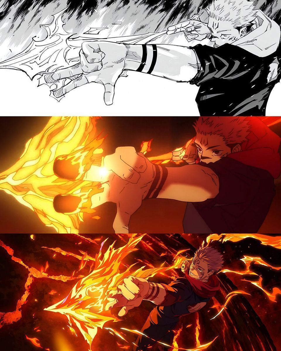 anime_shots's tweet photo. Manga vs Anime vs Game https://t.co/49VYl8iRrV