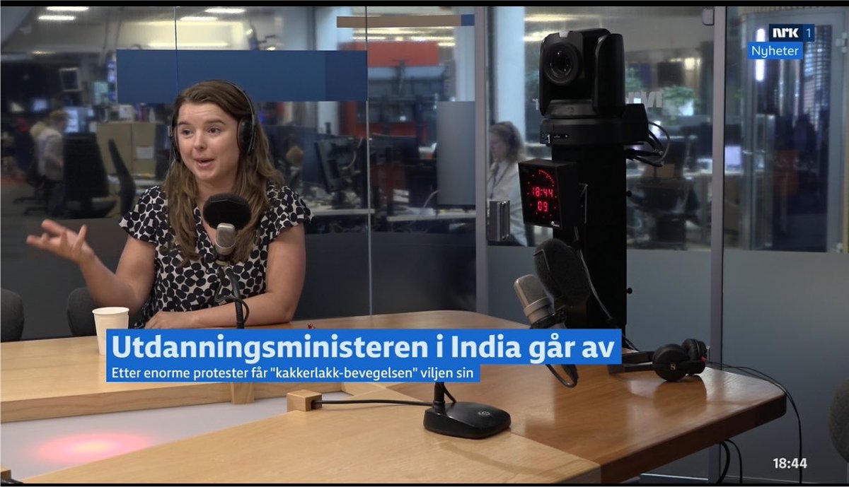 HelleLyngSvends's tweet photo. Talked about the historic win for the CJP and the repercussions students have faced on the biggest Norwegian news channel today 🇮🇳 https://t.co/NWigSXq9ES