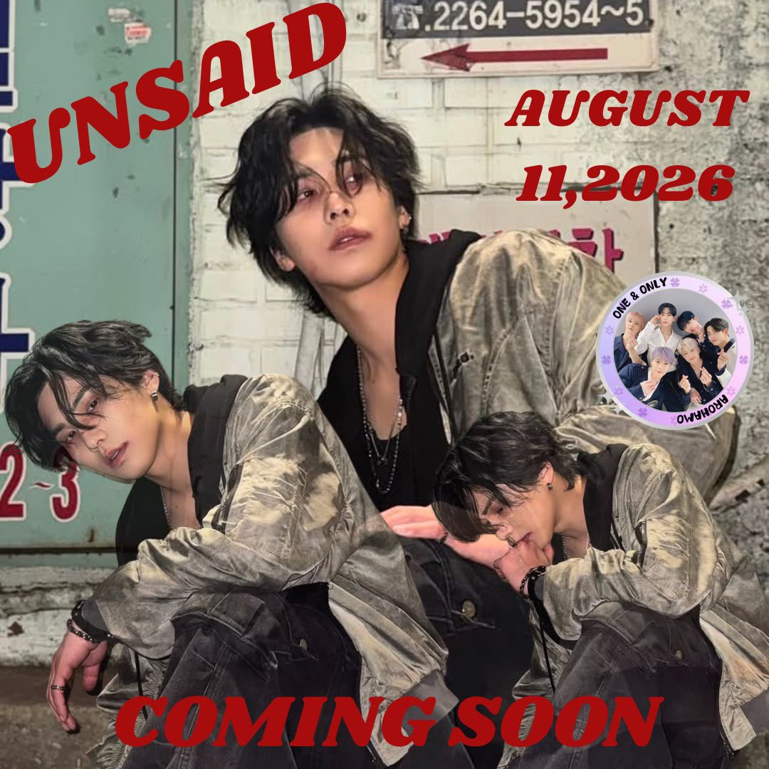 Oneonlyarohamo's tweet photo. ¡La espera casi termina! 🔥 “UNSAID” llega este 11 de agosto. Sigamos apoyando a Rocky en esta nueva etapa. ¡Estaremos contigo en cada paso! ❤️✨
#UNSAID #ROCKY https://t.co/qIkJsPADwH