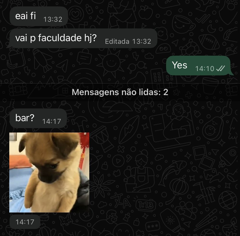 SamukaDuSete's tweet photo. Essa q é a vida universitária? https://t.co/cXN8W42GP5