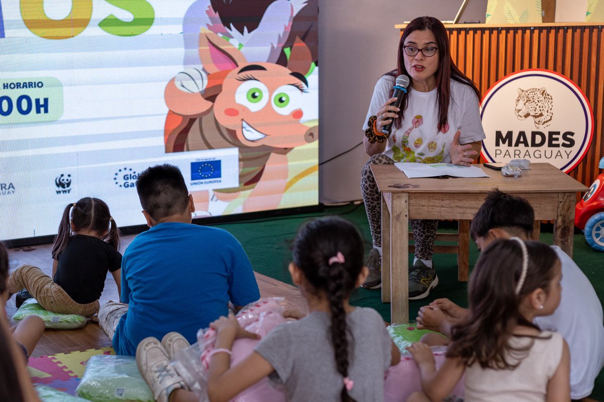 WWFpy's tweet photo. Los guardaparques también compartieron sus experiencias y conocimientos con quienes visitaron el espacio.

Con el apoyo de la @UEenParaguay  (#GlobalGateway) y KfW. https://t.co/gOaj14NqXq
