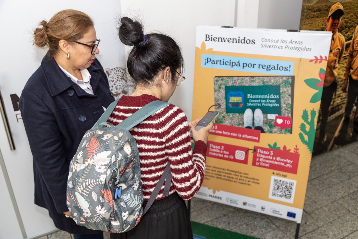 WWFpy's tweet photo. Los guardaparques también compartieron sus experiencias y conocimientos con quienes visitaron el espacio.

Con el apoyo de la @UEenParaguay  (#GlobalGateway) y KfW. https://t.co/gOaj14NqXq
