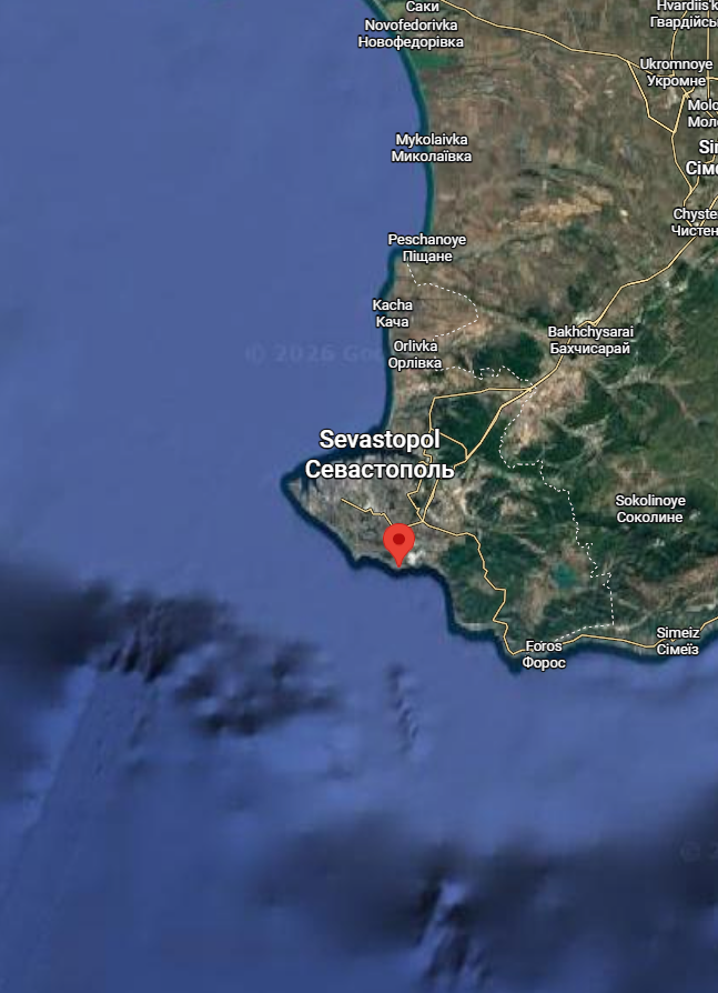 Osinttechnical's tweet photo. Ukrainian forces appear to have struck another Russian S-3/400 long-range SAM battery in Crimea overnight, setting it ablaze. 

FIRMS showed at least one fire burning at the coastal installation. https://t.co/4egzK7HUKw