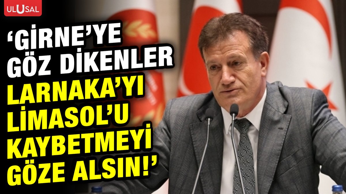 ulusalkanal's tweet photo. ✅KKTC'den Güney Kıbrıs Rum Kesimi'ne sert uyarı! "Girne'ye göz dikenler..."

🟢https://t.co/iiP1yAXIqJ https://t.co/QT9IFeAOnl