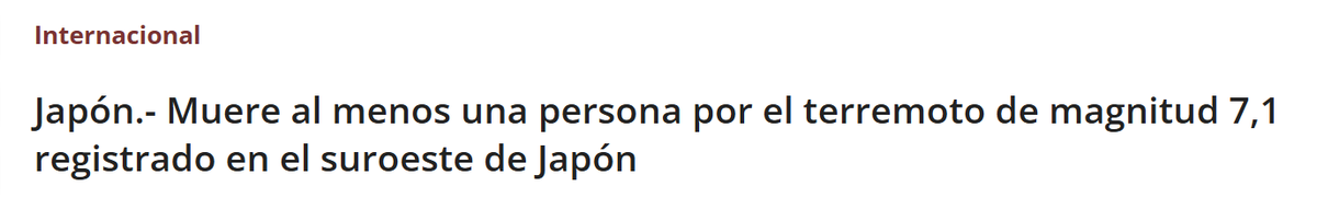 EmmaRincon's tweet photo. En Japón un terremoto de 7.1 dejó un saldo de una persona fallecida. 

En Venezuela tenemos miles de muertos y desaparecidos, una ciudad destruida y una economía devastada debido a la corrupción de Chávez, Maduro y Delcy Rodríguez.

El contraste entre ambos terremotos muestra que la magnitud no determina por sí sola el nivel de destrucción. La diferencia se explica en gran medida por la calidad de las normas de construcción, la preparación de la población, los sistemas de alerta temprana y la capacidad de respuesta de las autoridades.

En Venezuela la vulnerabilidad del parque inmobiliario, la falta de mantenimiento de numerosas edificaciones y el incumplimiento o la ausencia de estándares modernos de construcción antisísmica MATÓ A MILES DE VENEZOLANOS.