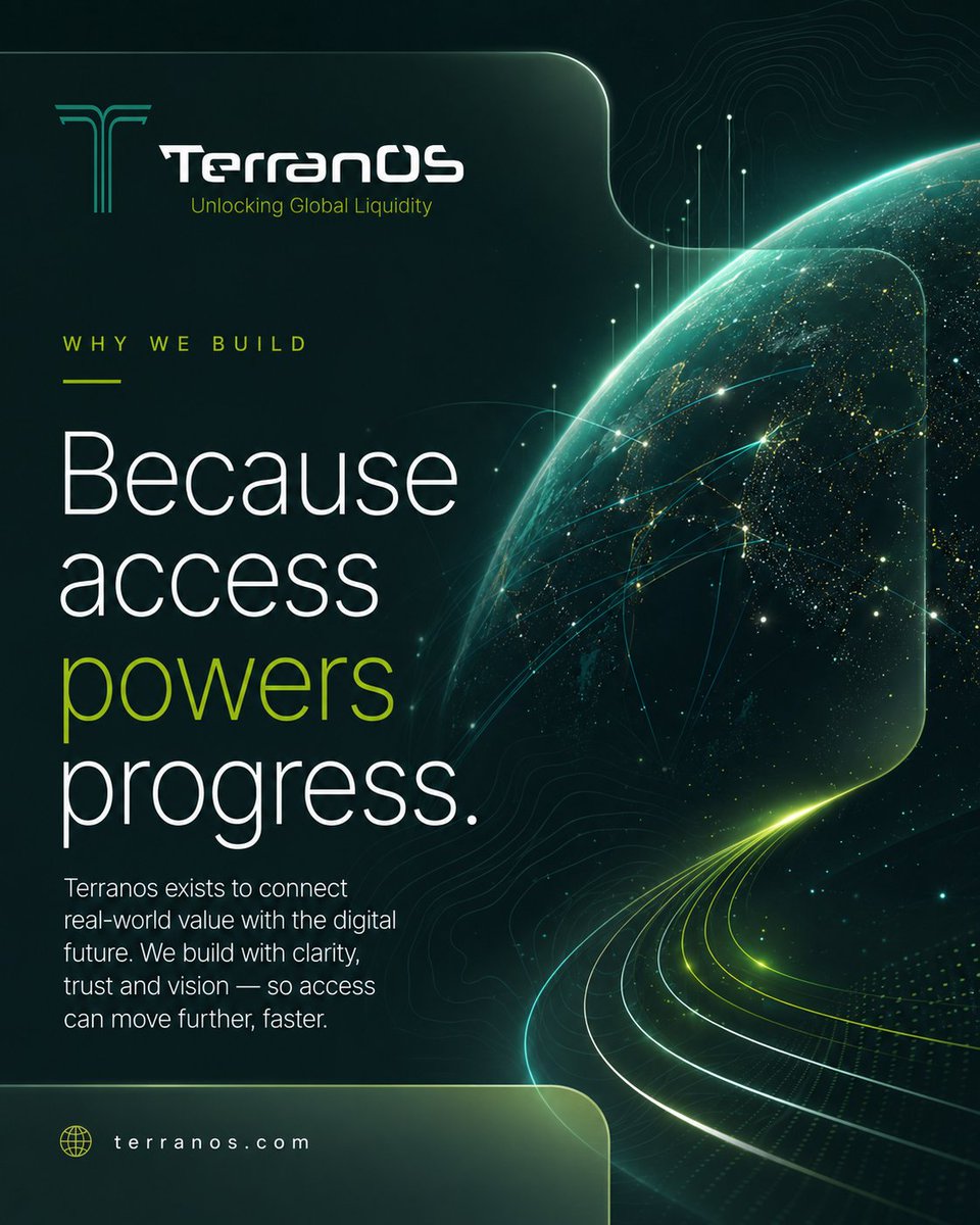 XTerranOS's tweet photo. Progress happens when more people can reach real value.

That’s why we’re building 🌍TerranOS: to make real-world assets more accessible, transparent and connected to the digital economy.

Because the future moves faster when access moves with it. https://t.co/pbfxBjaWxK