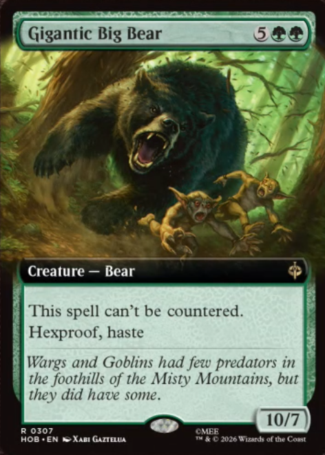 DimirUB's tweet photo. 【MTG x THE HOBBIT】
この呪文は打ち消されない。

呪禁、速攻
ーー 
WeeklyMTGより https://t.co/RFrut9uDN2