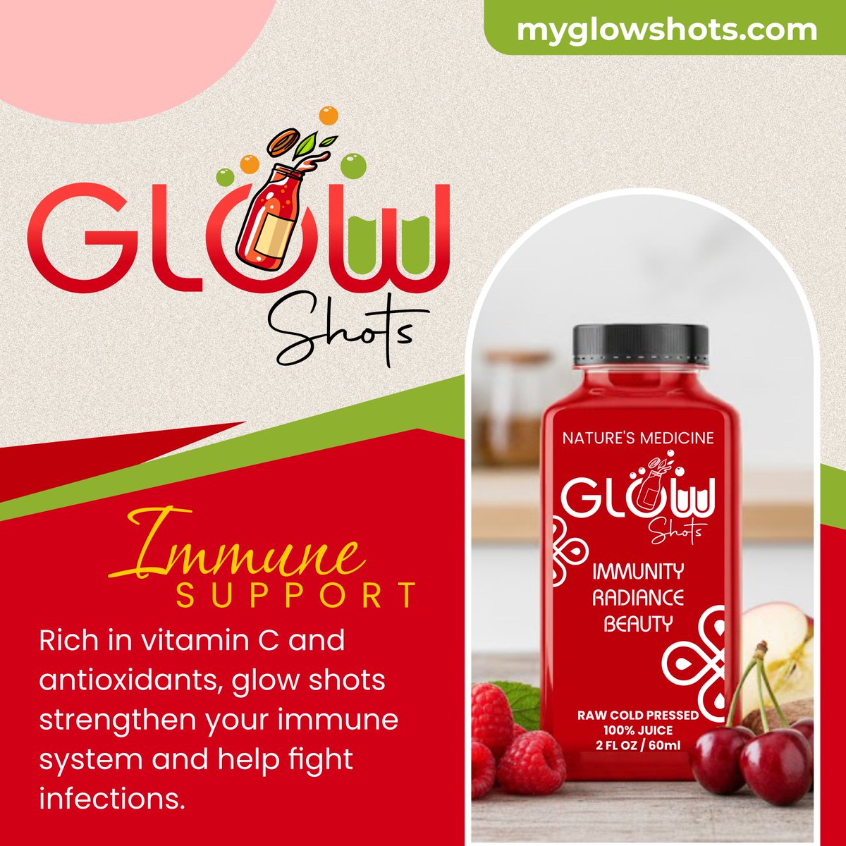 myglowshots's tweet photo. β¨ Boost your wellness, one shot at a time! π Packed with vitamin C & antioxidants from raw cold-pressed juice to support your daily wellness routine. Ready to glow naturally?
https://t.co/to83SsGlkQ π
#GlowShots #Wellness #VitaminC #ImmuneSupport #ColdPressedJuice https://t.co/HgzBHBuaZd