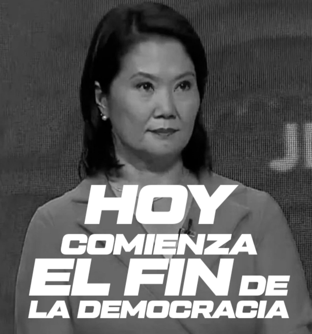 RoyAlta_Peru's tweet photo. EMPEZÓ EL FIN DE LA DEMOCRACIA https://t.co/0hSQ2rflrd