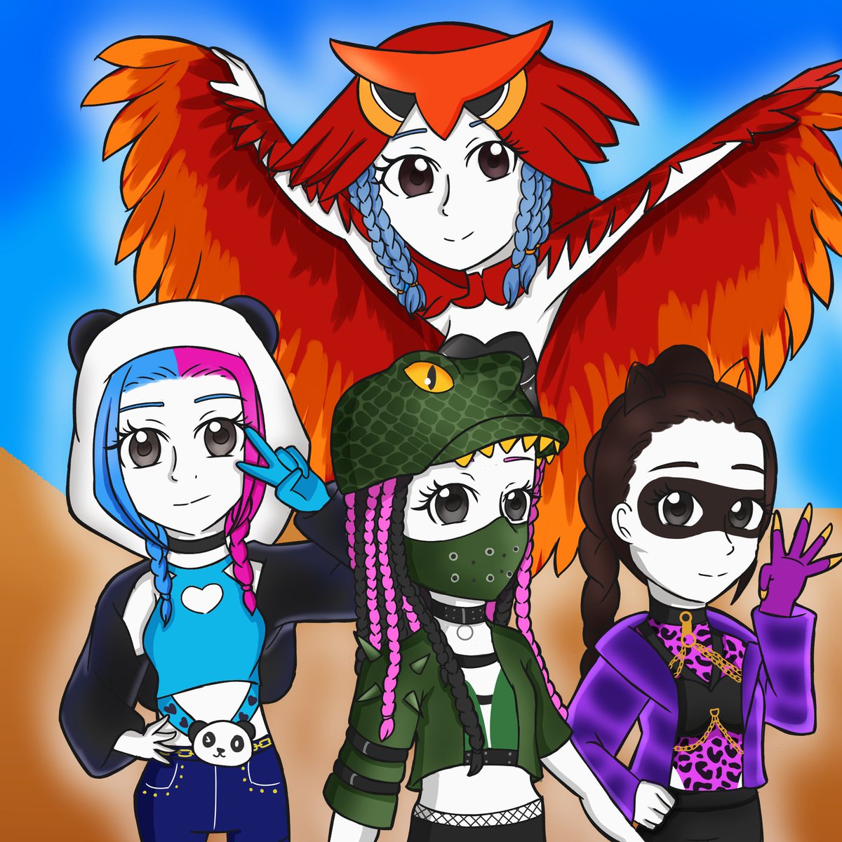 hanasukisakura's tweet photo. One of my contributions for @justdancecollab 💫
Was fun make the BOOMBAYAH girls!

#justdancecollab #justdance2022 #justdance @justda https://t.co/yIRukknrdX
