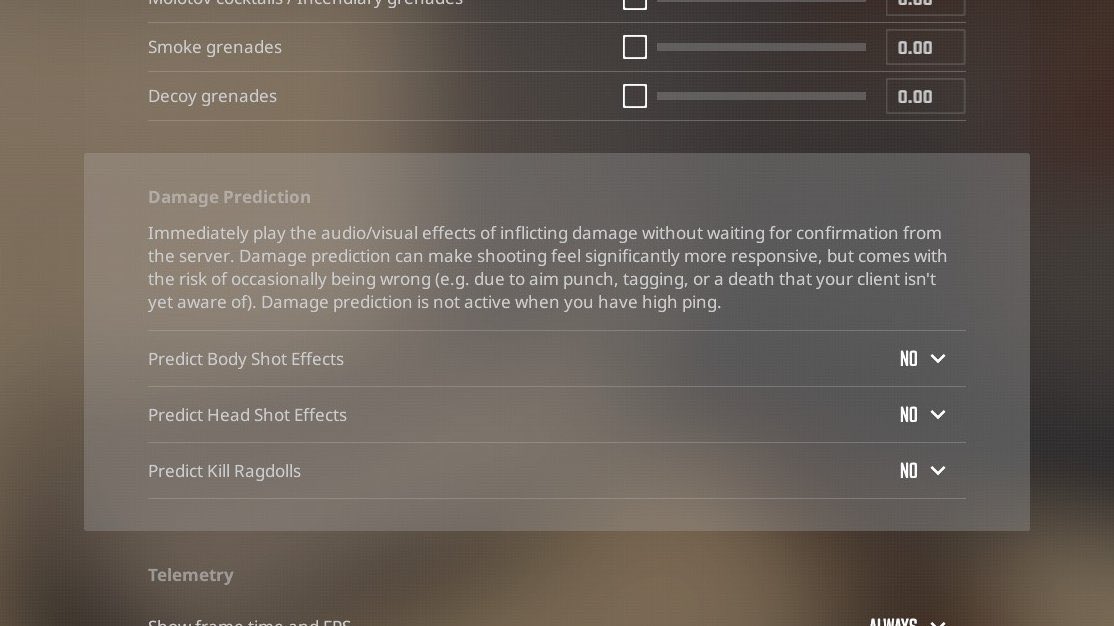ThourCS2's tweet photo. Worst setting Valve ever added in Counter-Strike's history. Keep this shit to NO, no matter what ping you play on. https://t.co/z86PWvE8Rh