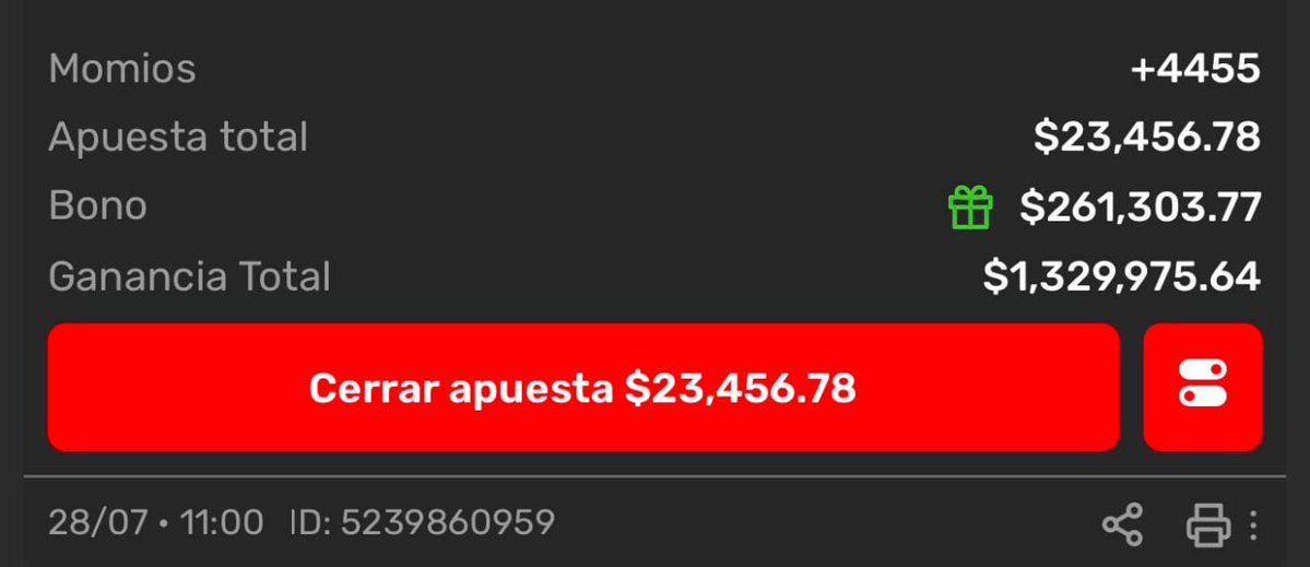 PickCristianRey's tweet photo. 💣 PARLAY A +$1,329,975 MXN DEL GALLITO 🐔💸

No gasten ni un centavo, solo TODOS déjenme su like y es suyo 🫶🏻

No les cuesta nada darle un click ‘❤️’ https://t.co/cWNt3qRyoM