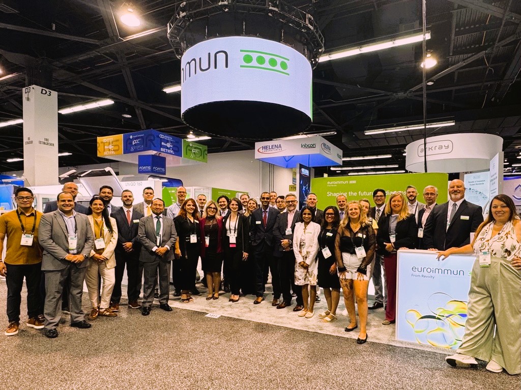 RevvityInc's tweet photo. Everyone is here at #ADLM2026 to help deliver the best in autoimmune, infectious, and endocrine testing. Booth #1411 come check us out and say hello!

#ADLM2026 #EUROIMMUN https://t.co/Gf2uKdo778