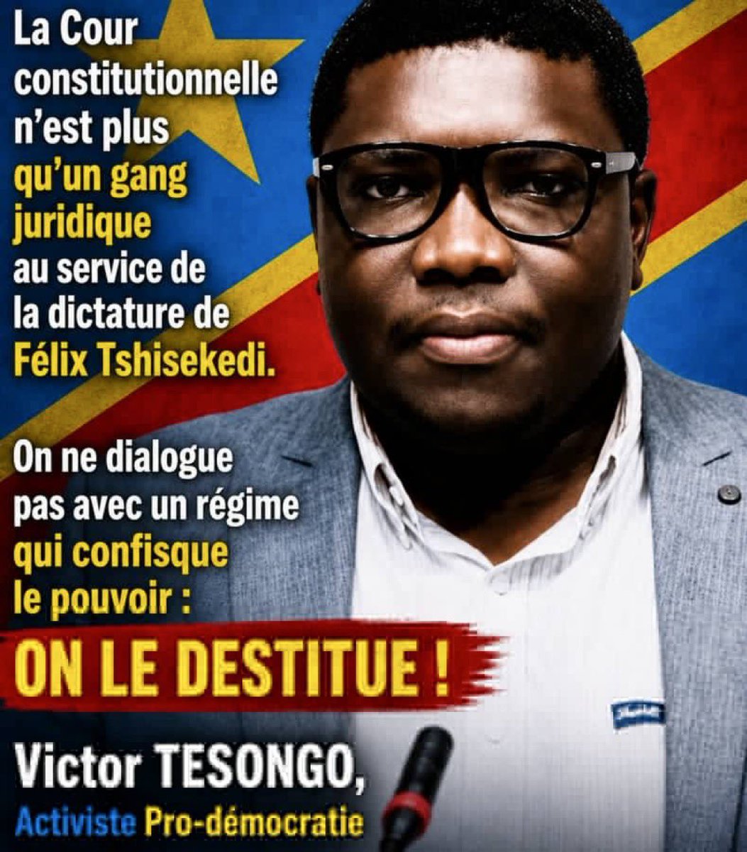 JamsMupualaRdc's tweet photo. #RDC:Aucune surprise avec cette Cour Constitutionnelle corrompue et tribale, une caisse de résonance de #Tshisekedi.
En accordant du crédit à ce pouvoir illégitime, l'opposition #C64 a commis une bêtise. 

On ne dialogue pas avec la tyrannie, on la combat jusqu'à son éradication.@TesongoVictor