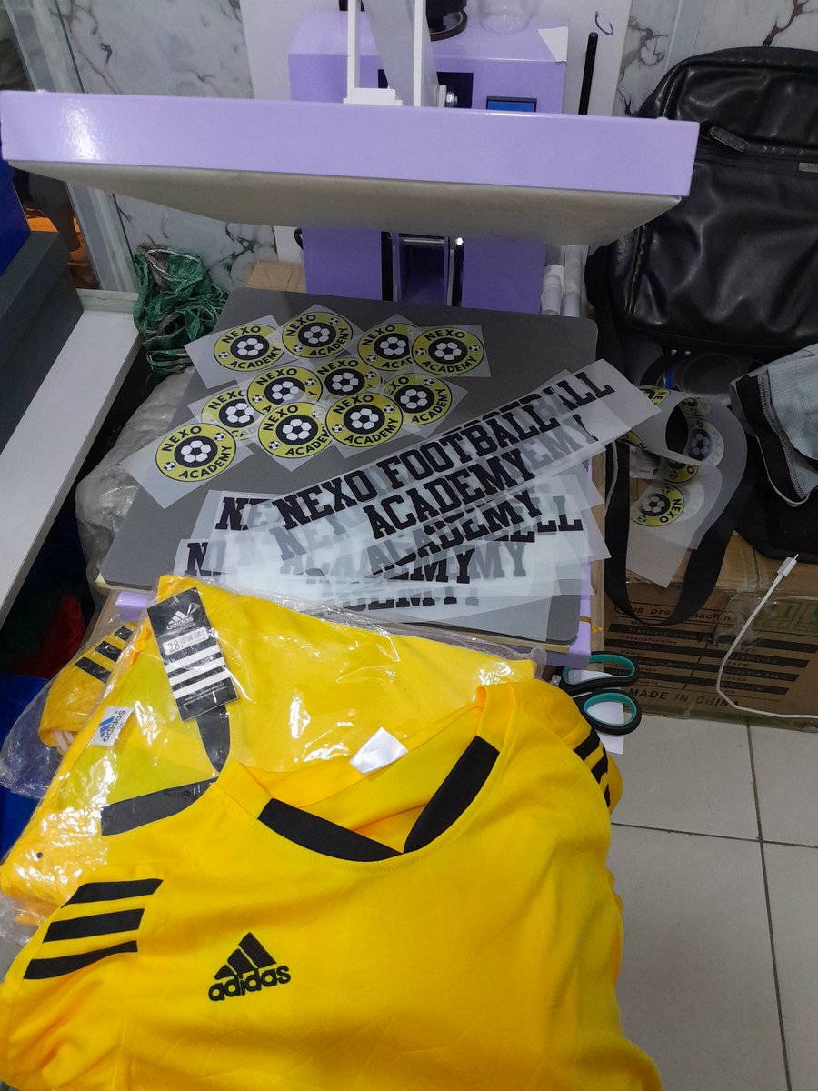 djeduhmaks's tweet photo. If this football academy owned by my good friend @Iamquiban can do branding and has trusted me to do the job then why would a whole premier league club not have simple branding?
Tell them about me, we even design high quality DTF stickers for Polyester jerseys. https://t.co/8qAKGhYRAI