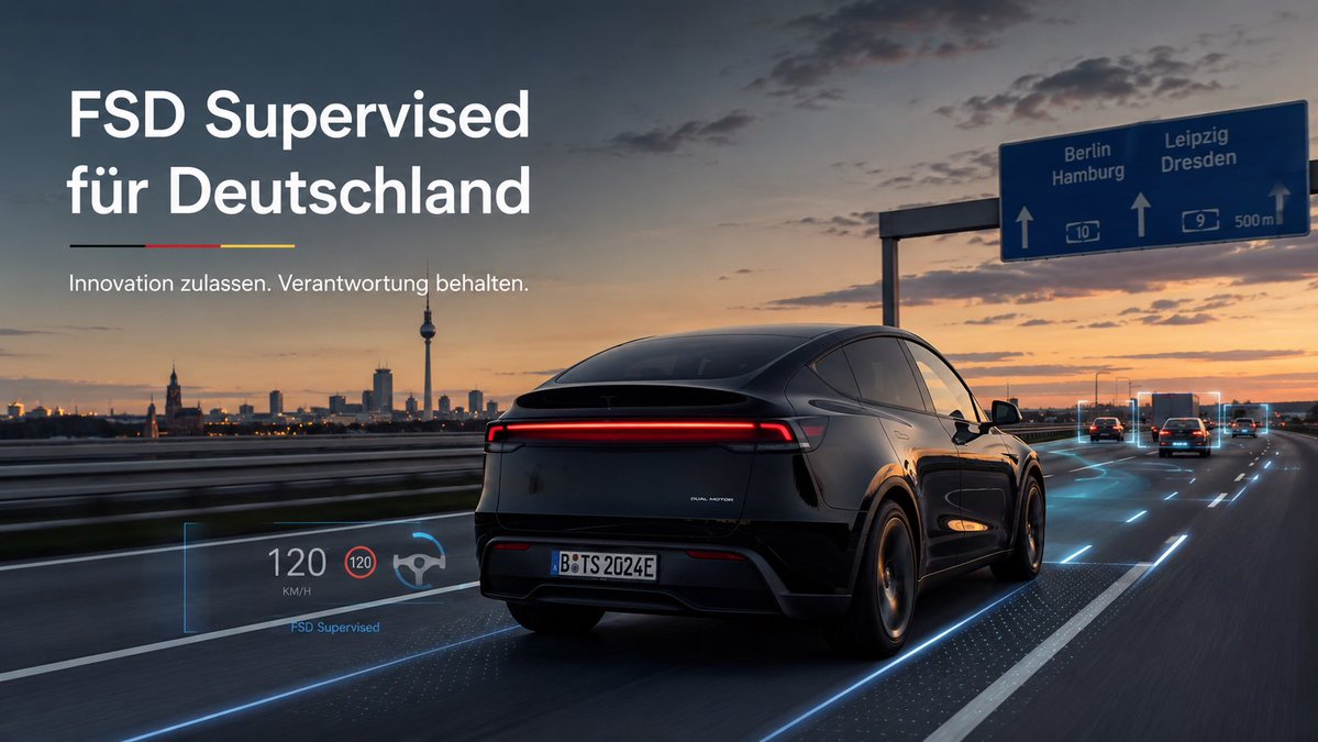 CodingCody404's tweet photo. Deutschland sollte FSD Supervised endlich freigeben – kontrolliert, transparent und notfalls zunächst befristet.

Die Niederlande haben das System anderthalb Jahre geprüft. Belgien, Dänemark, Estland und Litauen folgten. Frankreich blockiert nun wegen Sicherheitsbedenken. Vorsicht ist richtig – Stillstand nicht.

FSD ist kein autonomes Fahren, sondern Level 2: Der Mensch bleibt verantwortlich. Natürlich braucht es unabhängige Daten, klare Haftungsregeln und Überwachung der Daten. Aber wer neue Technik erst zulässt, wenn sie fehlerfrei ist, verhindert jeden Fortschritt.

Europa muss lernen, Innovation sicher zu ermöglichen - statt sie jahrelang zu verwalten. Sonst entwickeln die USA und China die Mobilität der Zukunft, während Deutschland noch über die Genehmigung diskutiert. 🇩🇪⚡️