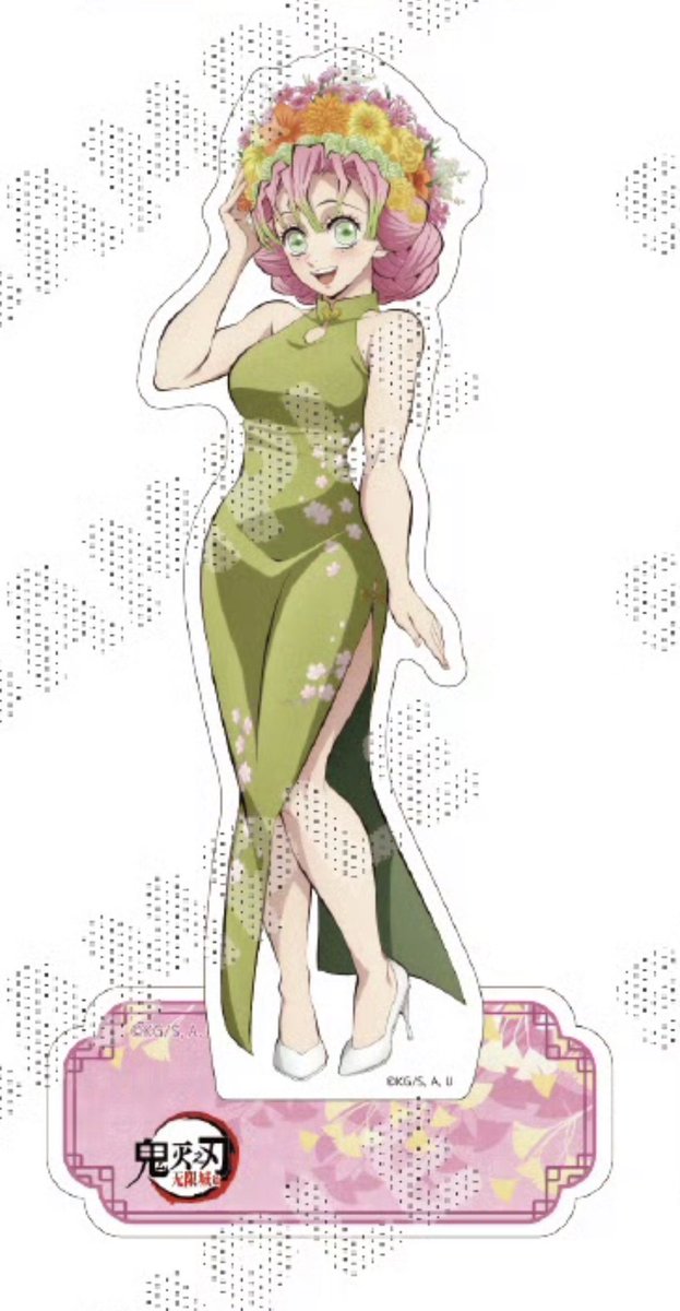 allformitsurism's tweet photo. i think one of the main reasons everyone loves this and thinks it's so pretty is bc it's one of the rare arts where her palette is more green than pink!!! she looks so elegant in green 🍀💚 https://t.co/p3NsDvGdD9